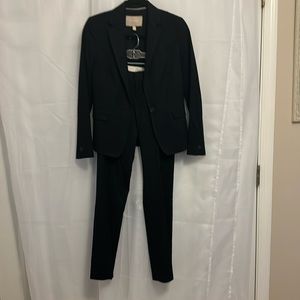 Perfect blue pinstripe suit… 3 pieces and super comfy